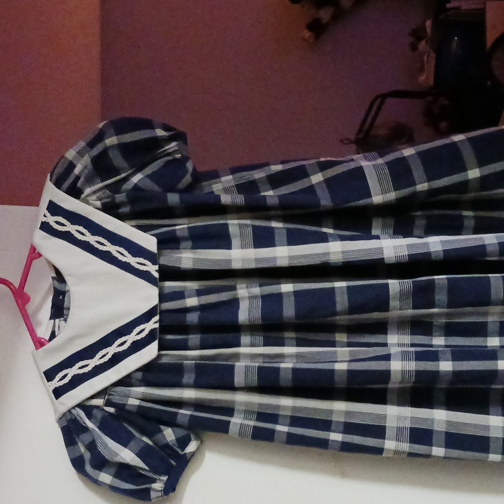 Mondays Child Blue Plaid 4T Dress